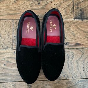 Ferucci velvet smoking slippers.  VGUC